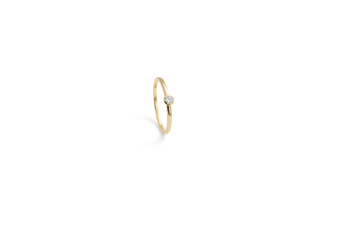Diamond solitaire ring 