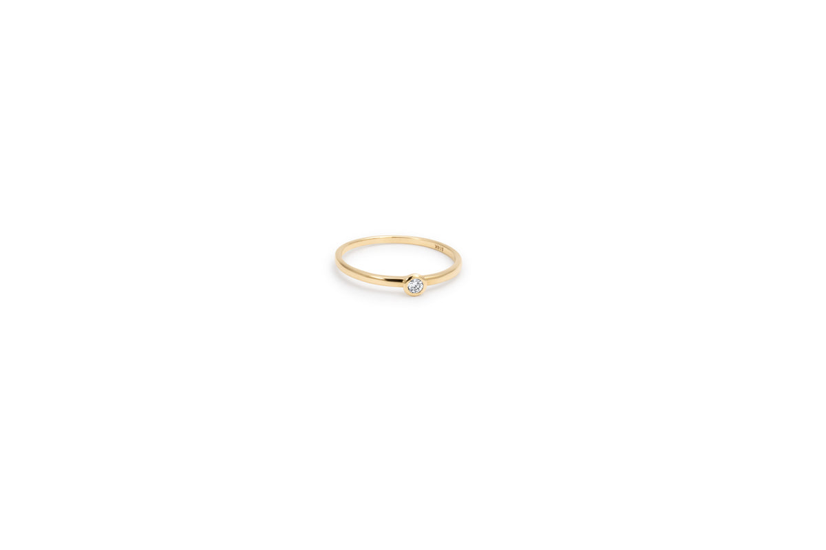 Diamond solitaire ring 