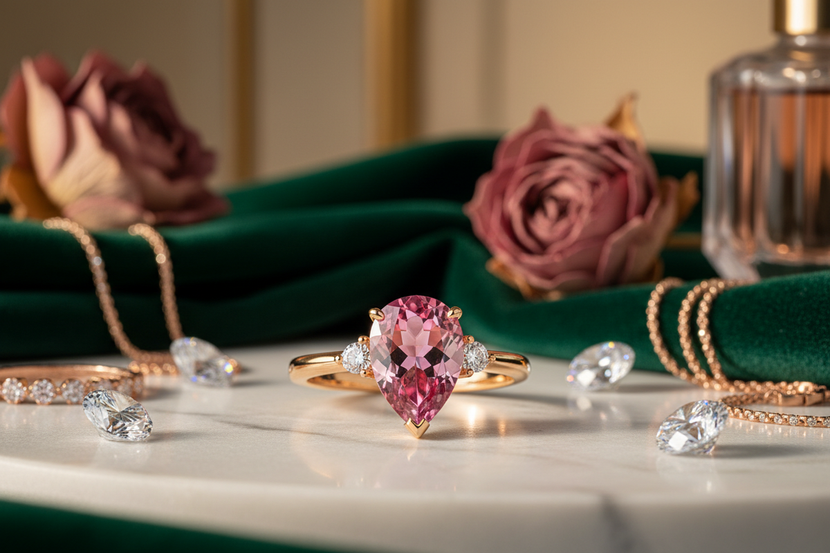 Ultra Sharp Pink Sapphire Ring